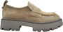 ASH Bruine Veterschoenen Dames Platte - Thumbnail 1