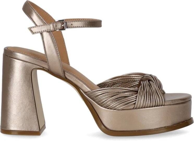 Ash Sandalen Muse Champagne Heeled Sandal in beige