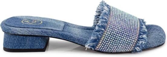 Ash Denim Platte Schoenen Blue Dames