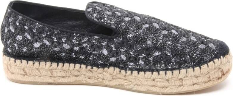 ASH Donkergrijze espadrilles schoen met sleehak