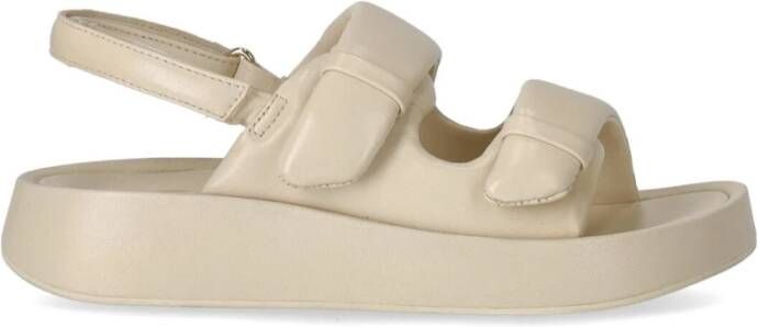 Ash Talc Platform Sandal Beige Dames - Foto 1