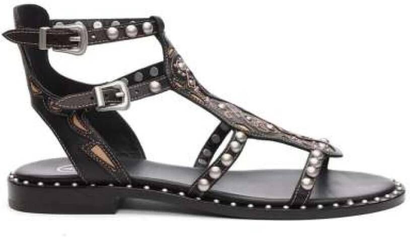 Ash Flat Sandals Black Dames