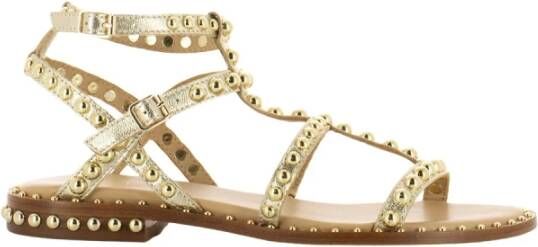 Ash Platte Sandalen met Gouden Studs Beige Dames - Foto 7
