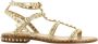 Ash Platte Sandalen met Gouden Studs Beige Dames - Thumbnail 2