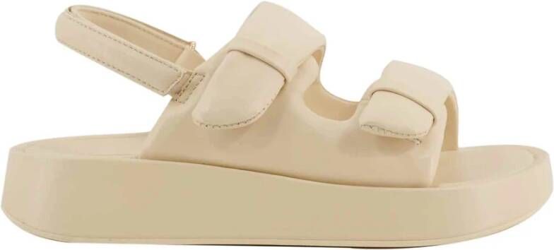 Ash Talc Platform Sandal Beige Dames - Foto 3