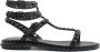 Ash Modieuze Leren Platte Sandalen voor Dames Zwart Dames - Thumbnail 1
