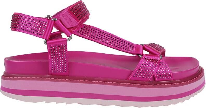 Ash Fuxia Ugogastrass Platte Sandalen Roze Dames