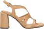 ASH Gevlochten leren sandalen met blokhak - Thumbnail 1