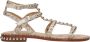 Ash Platte Sandalen met Gouden Studs Beige Dames - Thumbnail 14
