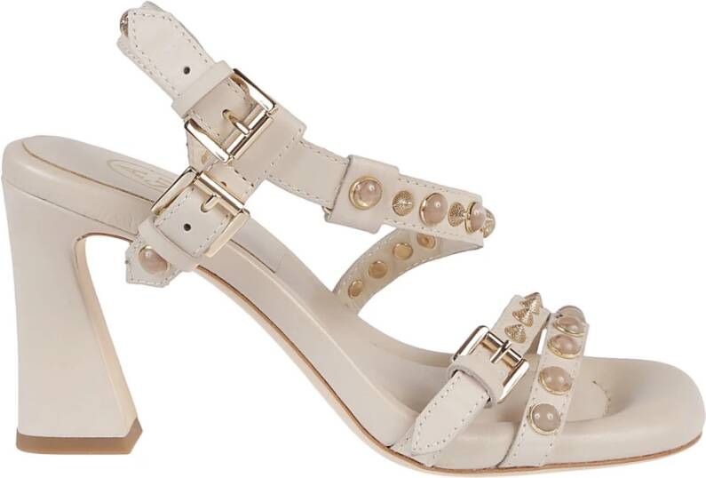 Ash Gouden Shell Ariel Sandalen Beige Dames