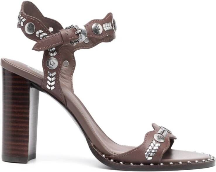 Ash Glamour Hak Sandaal Brown Dames