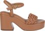Ash Bruine Geweven Sandalen Brown Dames - Thumbnail 7