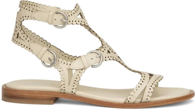 Ash Sandalen Paprika Talc Flat Sandal in beige