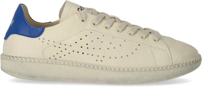 Ash Ivoorblauwe Sneaker met Geperforeerd Logo Beige Heren