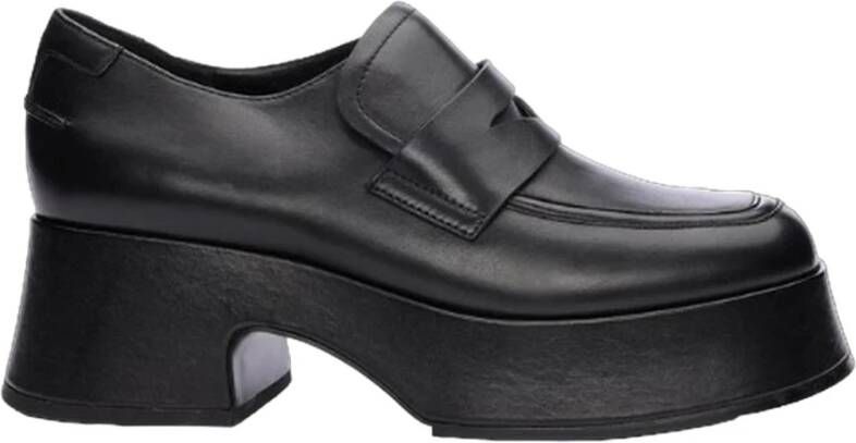 Ash Leren Mocassins Black Dames