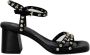 Ash Leren Sandalen met Open Teen en Sluiting Black Dames - Thumbnail 1