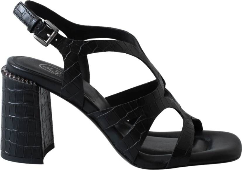 ASH Luna Zwarte Leren Bootie