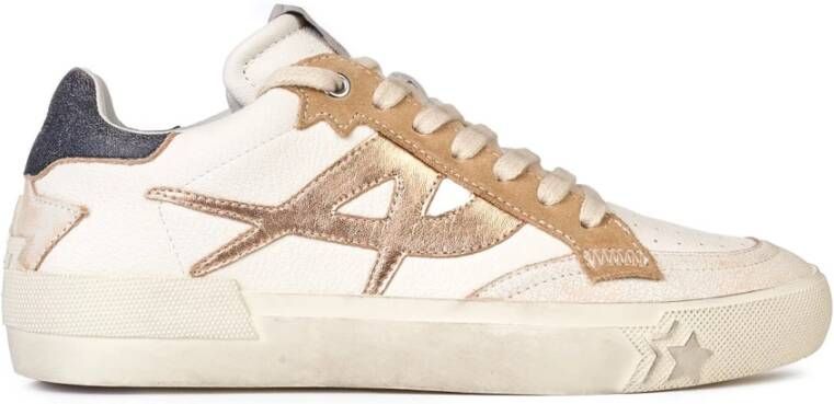 Ash Moonlight Beige Wit Biscuit Leren Sneakers Multicolor Dames