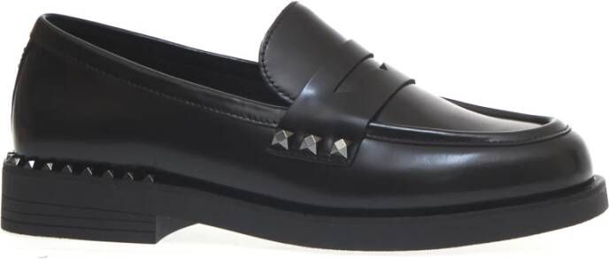 Ash Nero Studs Moccasins voor Dames Black Dames