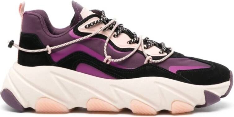 Ash Nubuck #Blk Sneakers voor vrouwen Purple Dames