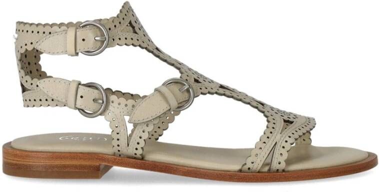 Ash Sandalen Paprika Talc Flat Sandal in beige