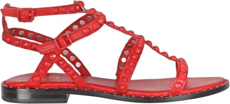 ASH Platte Sandalen met Enkelband en Studs