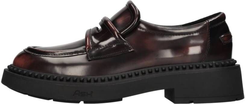 ASH Platte schoenen Bordeaux