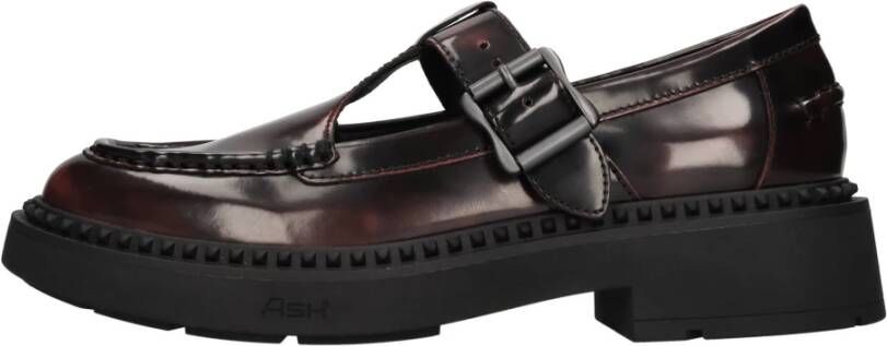 ASH Platte schoenen Bordeaux