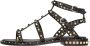Ash Zwarte Leren Sandalen met Studs Black Dames - Thumbnail 8