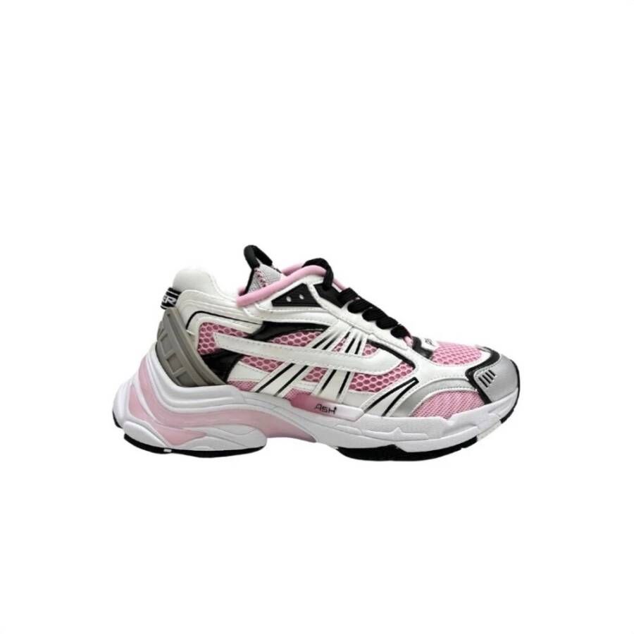 Ash Race Sneakers Zilver Zwart Wit BubbleGum Roze Dames