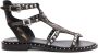 Ash Zwarte Leren Sandalen met Studs Black Dames - Thumbnail 6