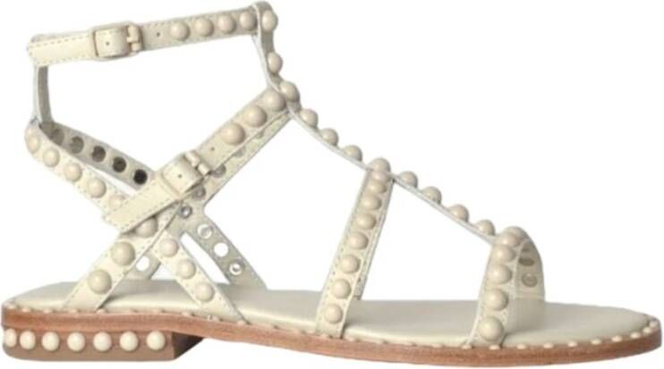 Ash Witte Leren Sandalen met Studs White Dames