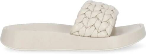 Ash Beige Platte Sliders voor Vrouwen Beige Dames