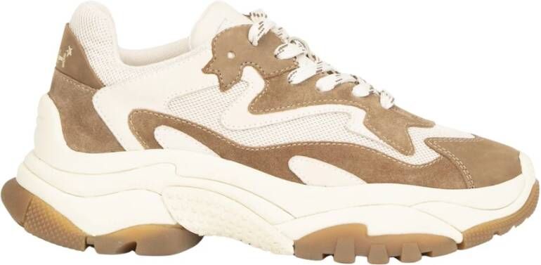 ASH Sneakers van suède met stoffen inzetstukken