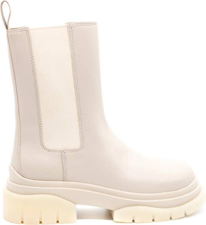 Ash Storm Combo C Leren Laarzen Beige Dames