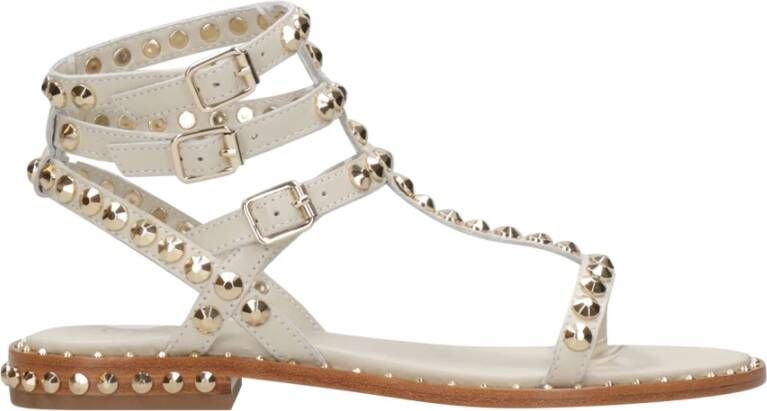ASH Studded Leather Baby Powder Sandals