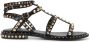 Ash Studded Leren Platte Sandalen Black Dames - Thumbnail 1