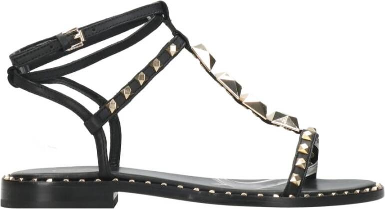 Ash Studded Leren Sandalen Black Dames