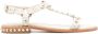 ASH Studded Witte Leren Enkelband Sandalen - Thumbnail 1