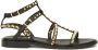 ASH Studded Zwarte Leren Sandalen - Thumbnail 1