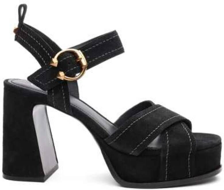 ASH Suède Plateau Sandalen