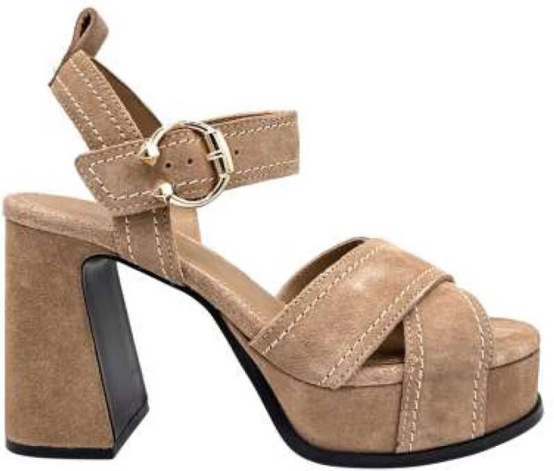 ASH Suède Plateau Sandalen
