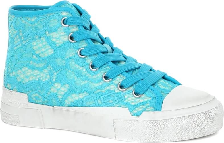 Ash Trendy Lace Mesh Turchese Sneakers Blauw Dames