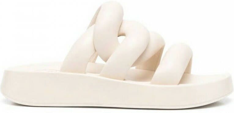 Ash Slippers Met Geknoopt Detail in het Geel Dames Schoenen voor voor Platte schoenen voor Pantoffels 