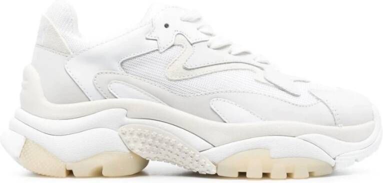 Ash Witte Sneakers met Geborduurd Logo en Mesh Inzetstukken White Dames