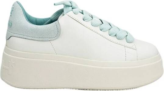 ASH Witte leren sneaker met dubbel platform