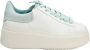 ASH Witte leren sneaker met dubbel platform - Thumbnail 1