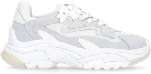 Ash Witte Leren Sneakers met Verhoogde Zool White Dames