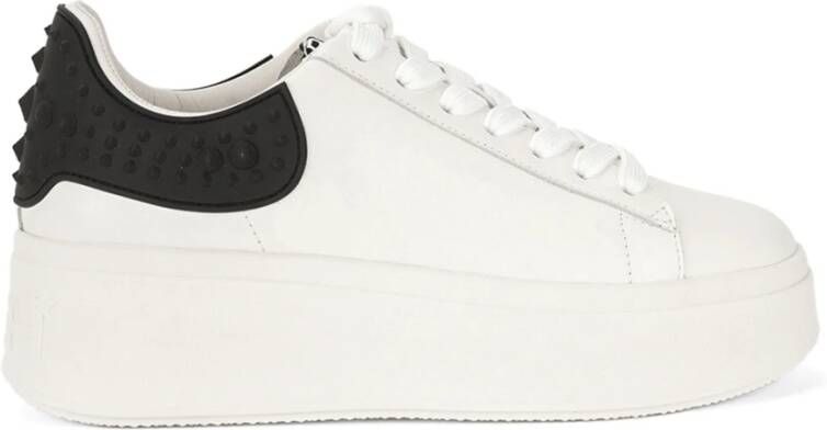 ASH Witte platte schoenen Moby