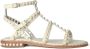 Ash Zachte leren platte sandalen Beige Dames - Thumbnail 1